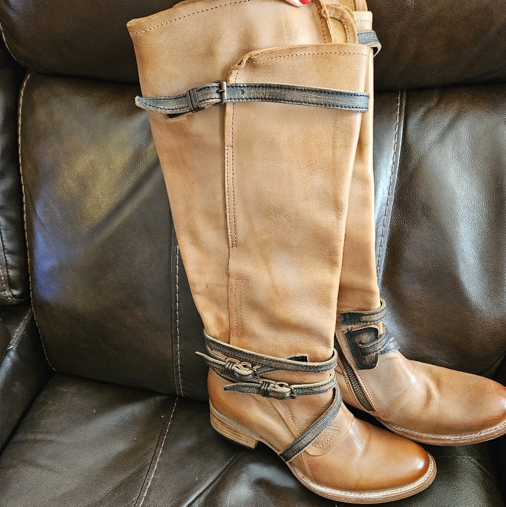 Freebird Gia boots, tan, 7, EUC